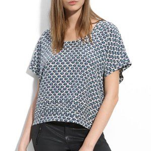 Joie "Savory" Elephant Silk Top, Size XS